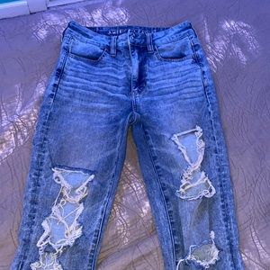 high rise american eagle jeggings